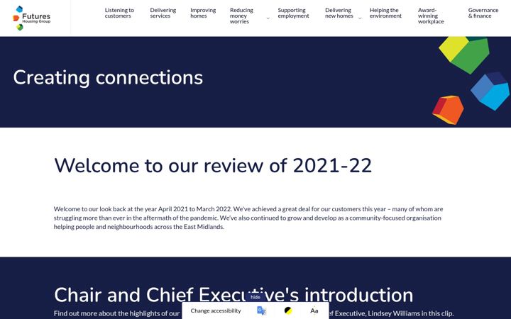 Screenshot of futuresreport2022.co.uk