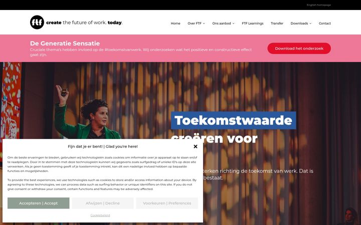 Screenshot of futuretalentfactory.nl
