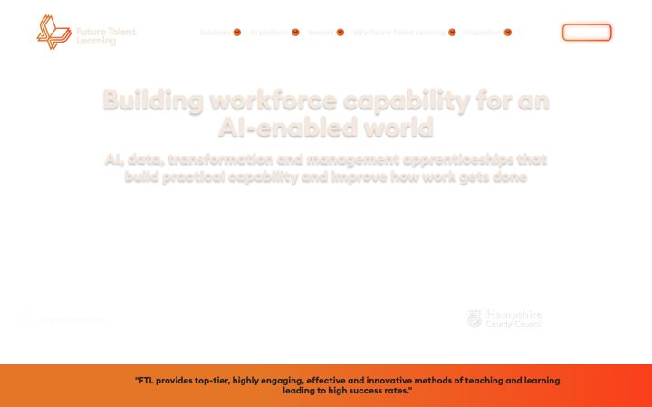 Screenshot of futuretalentlearning.com