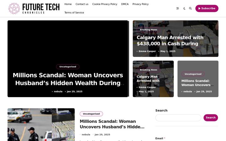 Screenshot of futuretechchronicles.com