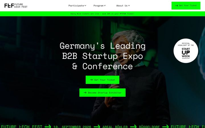 Screenshot of futuretechfest.de