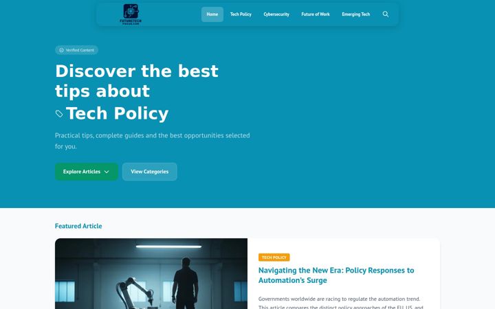 Screenshot of futuretechfocus.com