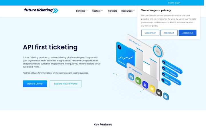 Screenshot of futureticketing.com