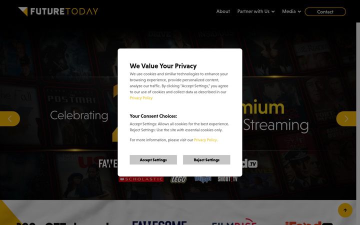 Screenshot van futuretodayinc.com