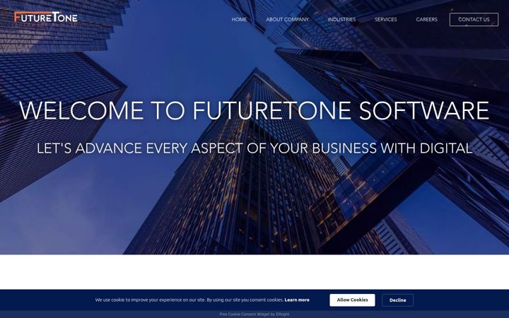 Screenshot of futuretonesoftware.com