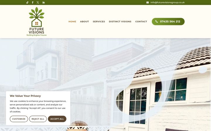Screenshot of futurevisionsgroup.co.uk