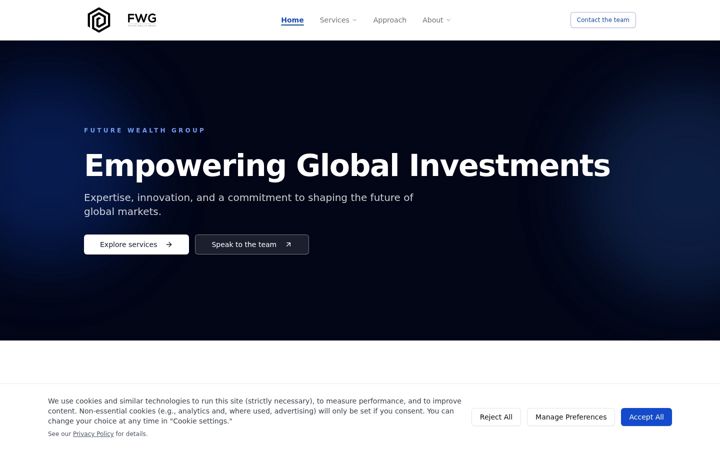 Screenshot of futurewealthgroup.ch