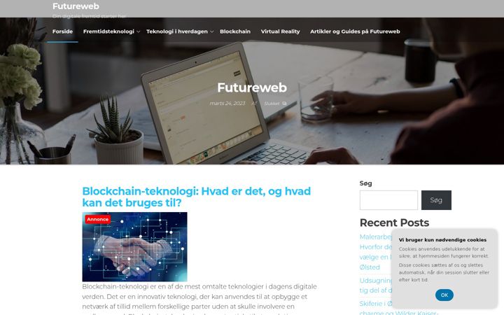 Screenshot of futureweb.dk