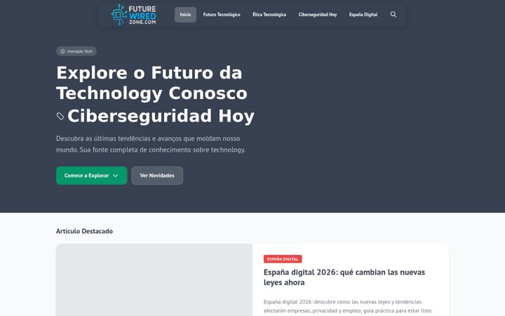 Screenshot of futurewiredzone.com