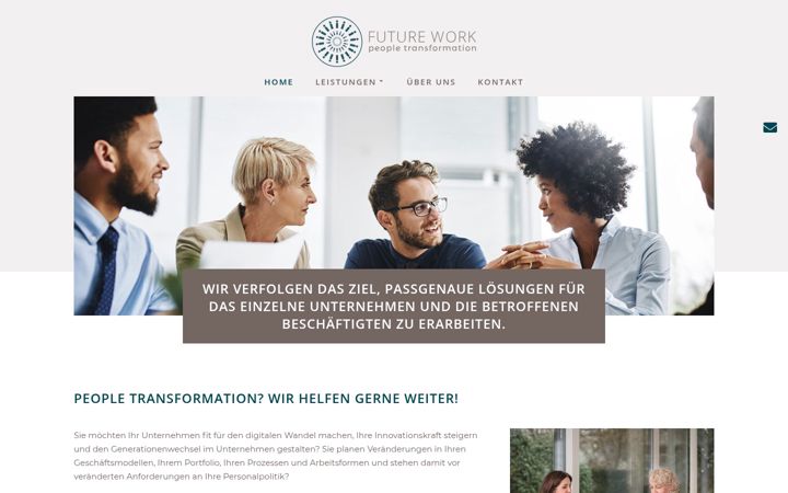 Posnetek zaslona futurework-company.de