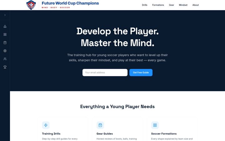 Screenshot of futureworldcupchampions.com