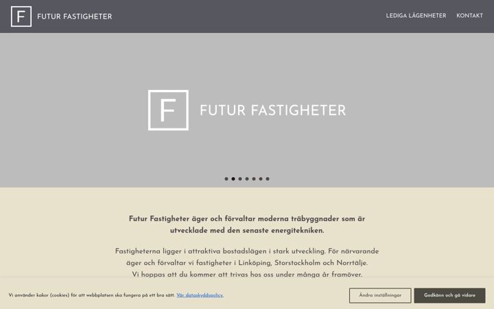 Screenshot of futurfastigheter.se