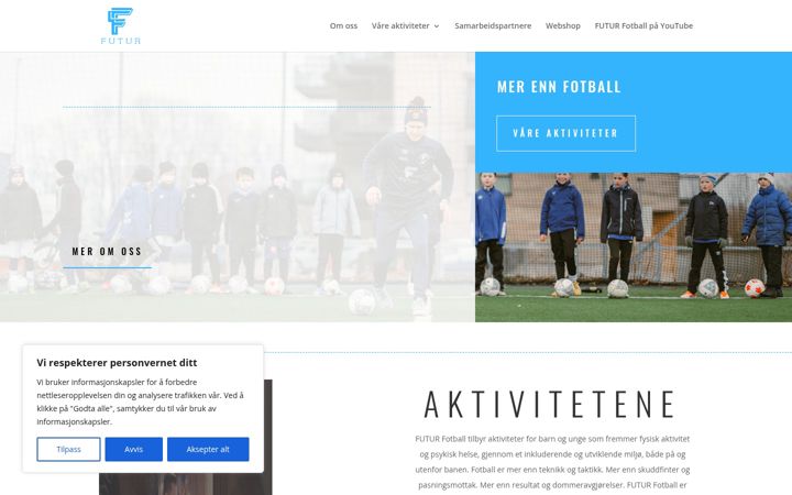 Screenshot of futurfotball.no
