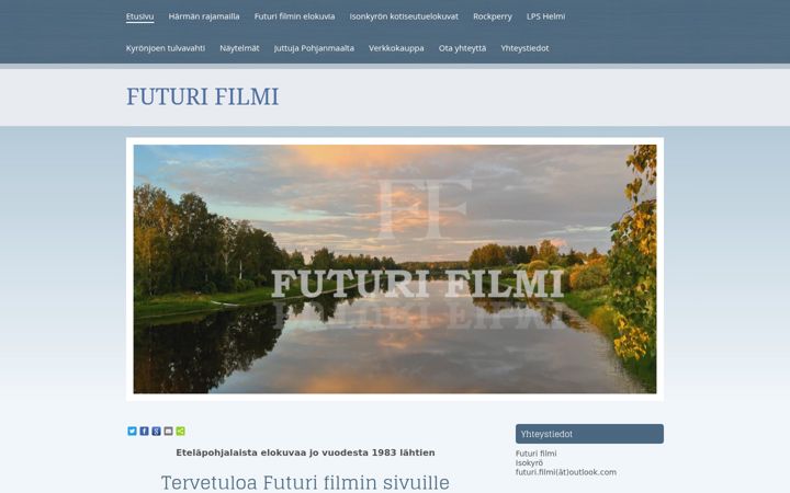 Snimka zaslona za futurifilmi.fi