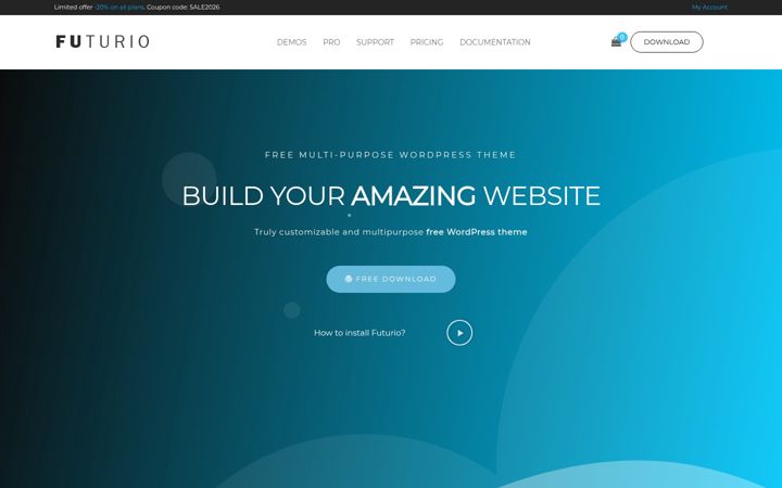Екранна снимка на futuriowp.com