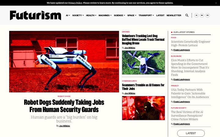 Screenshot of futurismjournal.com