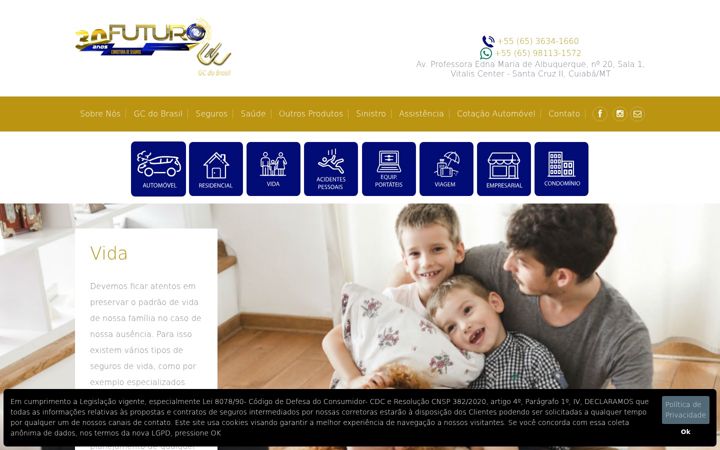 Screenshot of futurocorretora.com.br