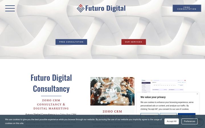 Screenshot of futurodigitalconsultancy.com