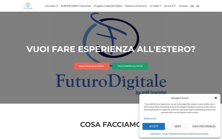 Screenshot van futurodigitale.org