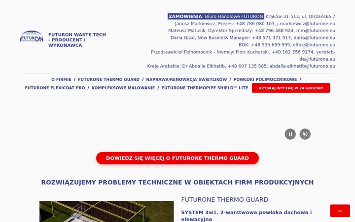 Screenshot of futurone.eu