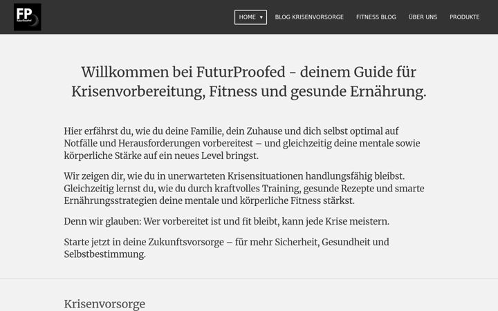Screenshot of futurproofed.de
