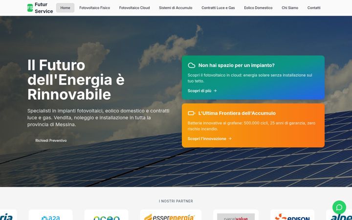 Screenshot of futurservicecaporarello.it