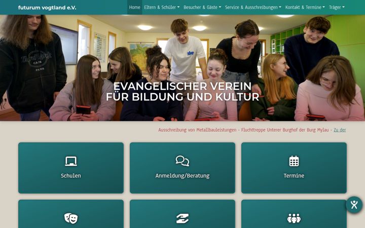 Screenshot of futurum-vogtland.de