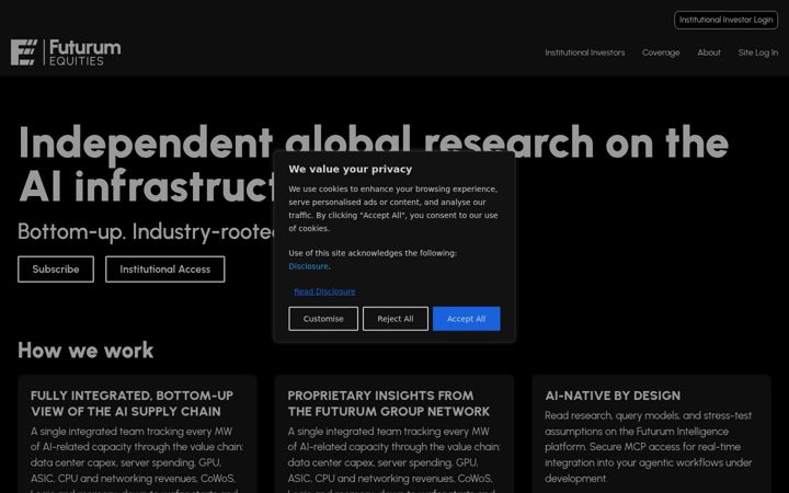 Screenshot of futurumequities.com