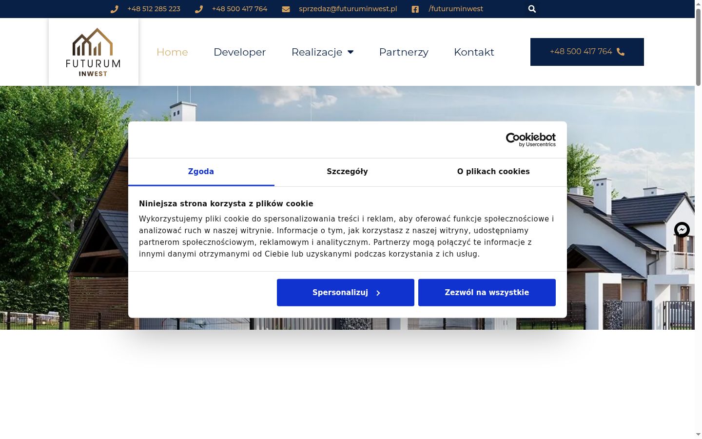 Ekrānuzņēmums ar piekrišanas baneri, kas tika rādīts pirms jebkādas mijiedarbības