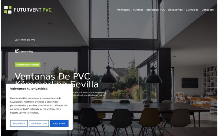 Screenshot of futurventpvc.com
