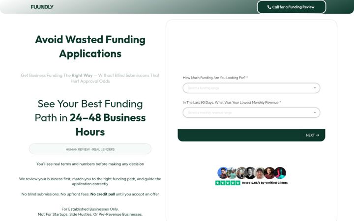 Screenshot of fuundly.com
