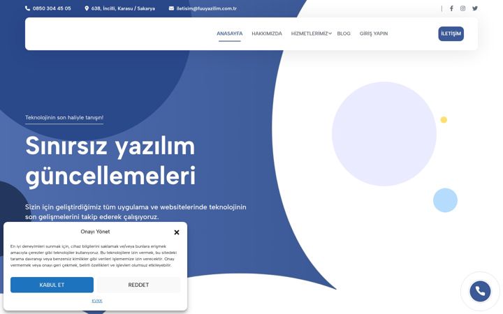 Screenshot of fuuyazilim.com.tr