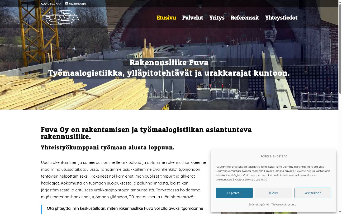 Snimka zaslona bannera za privolu prikazanog prije bilo kakve interakcije