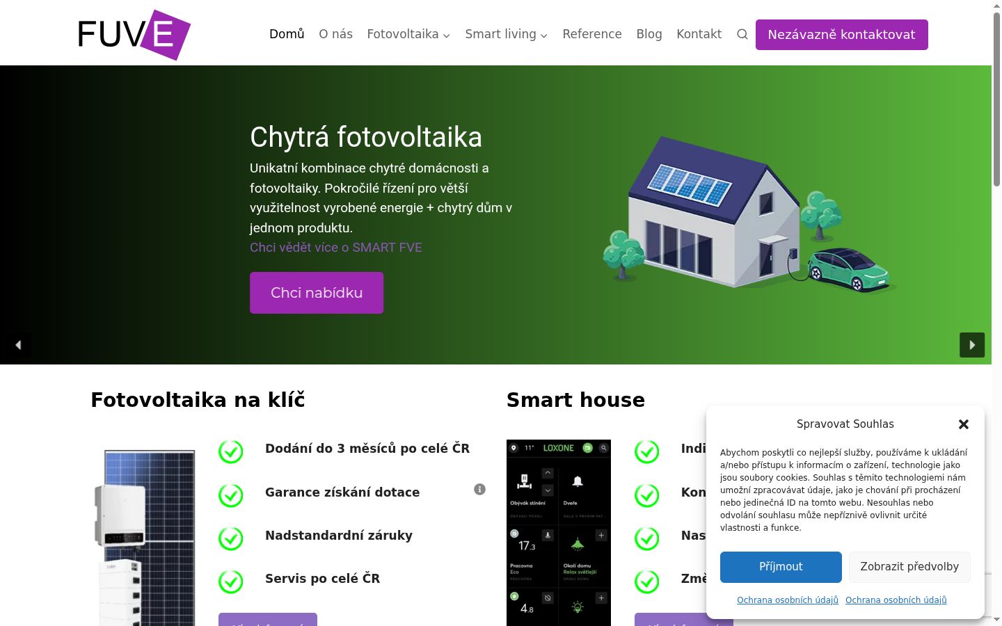 Skärmbild av samtyckesbannern som visades före någon interaktion