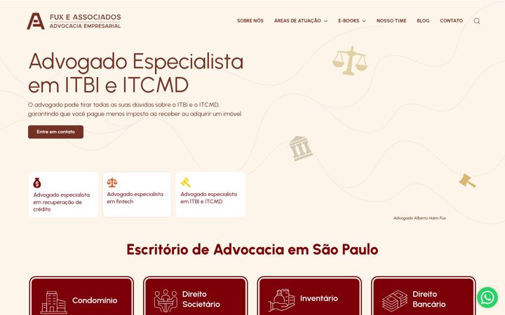 Screenshot of fuxeassociados.adv.br