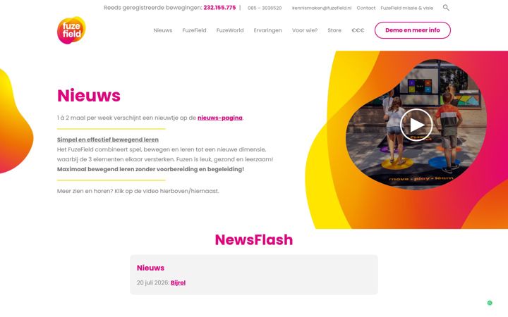 Screenshot of fuzefield.nl