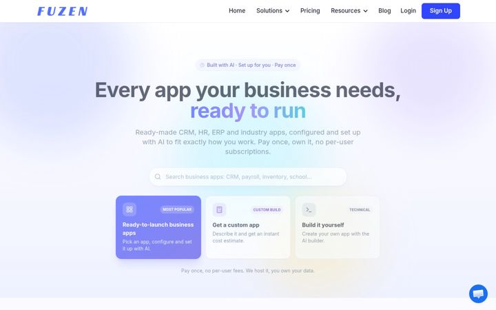 Screenshot of fuzen.io