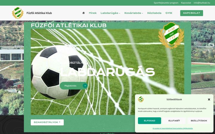 Screenshot of fuzfoak.hu