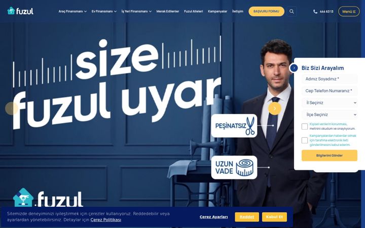 Screenshot of fuzulev.com.tr