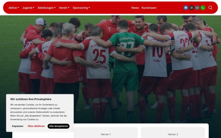 Screenshot ta' fv-ettlingenweier.de