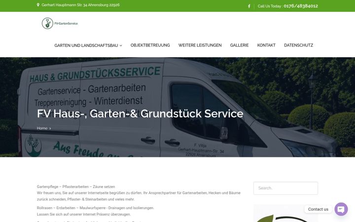 Screenshot ta' fv-gartenservice.de