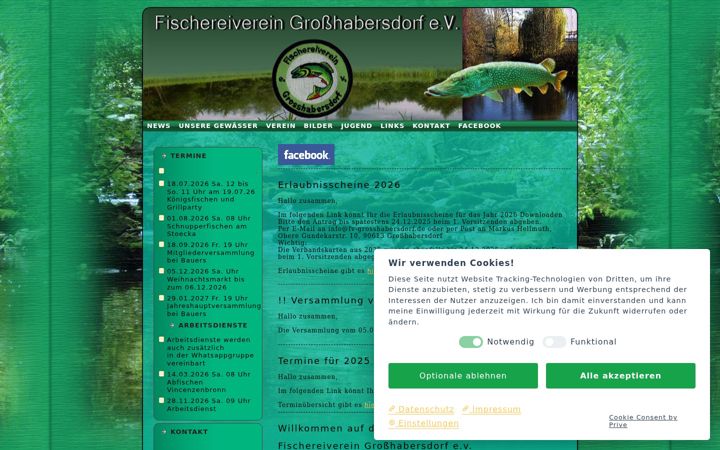 Screenshot ta' fv-grosshabersdorf.de