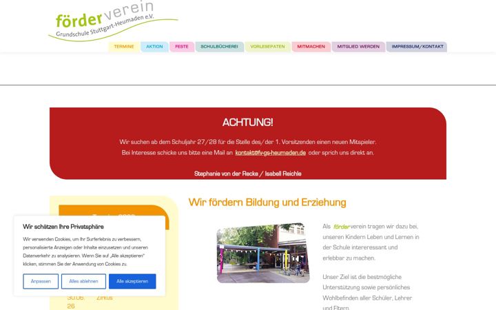 Screenshot ta' fv-gs-heumaden.de