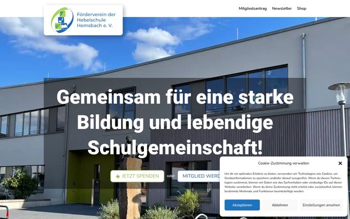 Posnetek zaslona fv-hebelschule.de