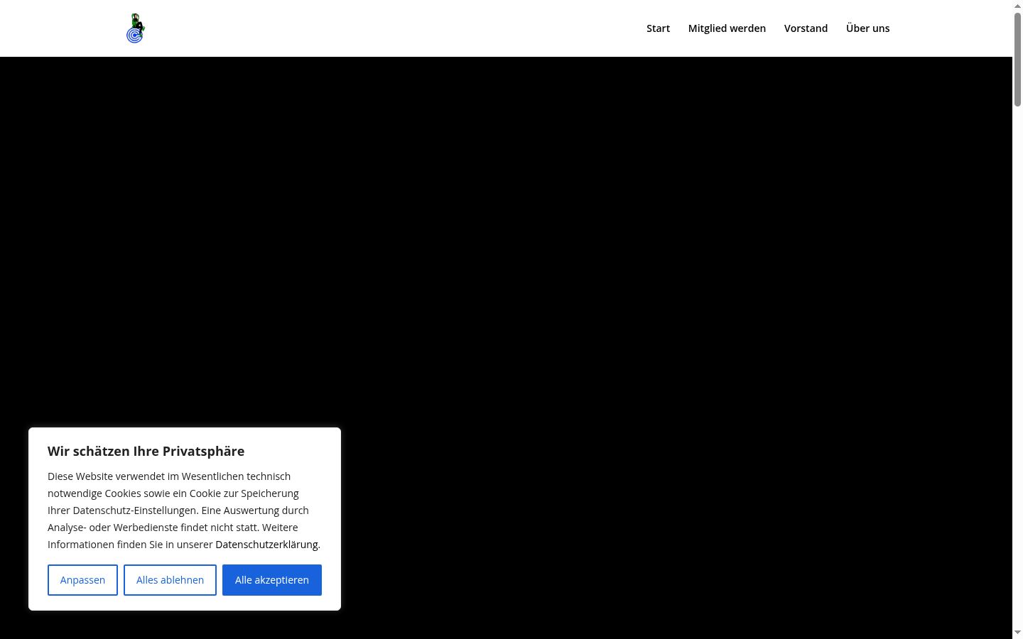 Screenshot tal-banner tal-kunsens muri qabel kwalunkwe interazzjoni