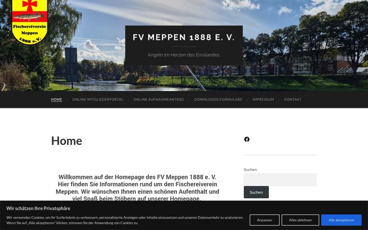 Screenshot of fv-meppen.de