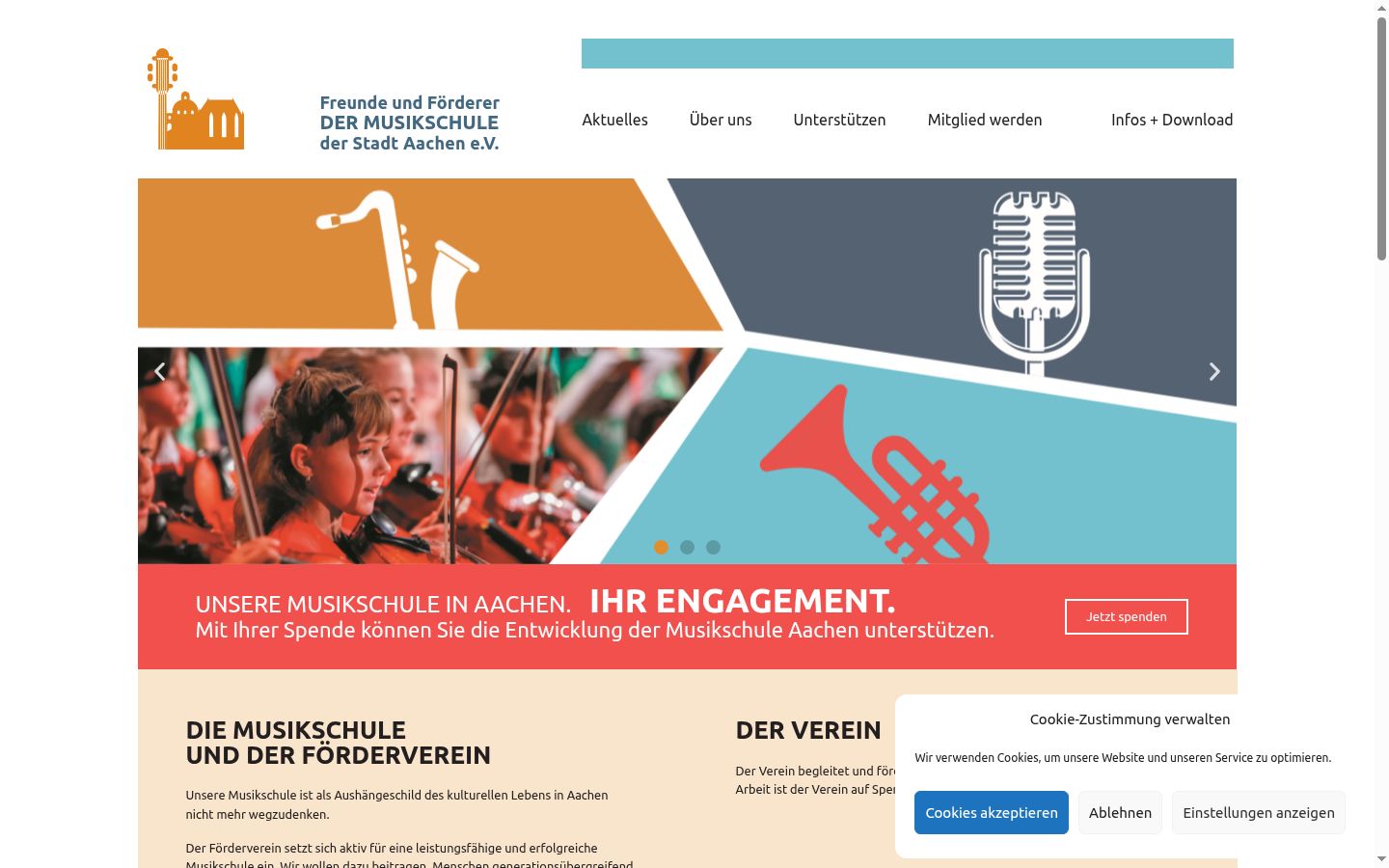 Screenshot van de toestemmingsbanner zoals getoond vóór enige interactie