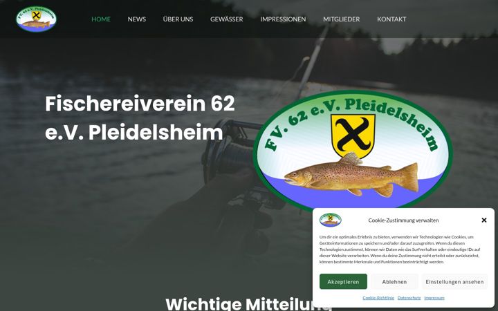 Snímek obrazovky fv-pleidelsheim.de