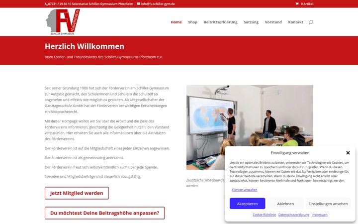 Screenshot ta' fv-schiller-gym.de