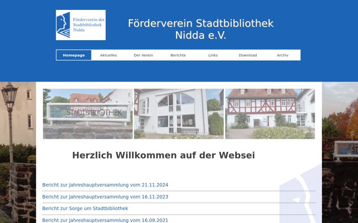 Screenshot ta' fv-stadtbibliothek-nidda.de